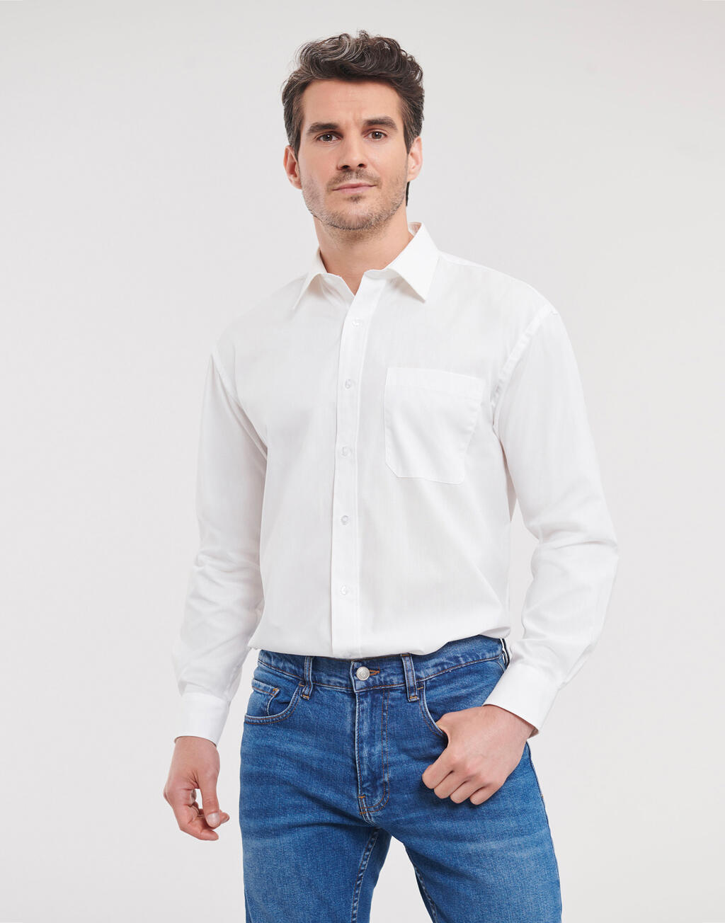 Cotton Poplin Shirt LS - Vue 2