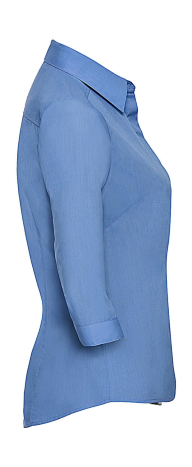 3/4 sleeve Poplin Shirt - Vue 4