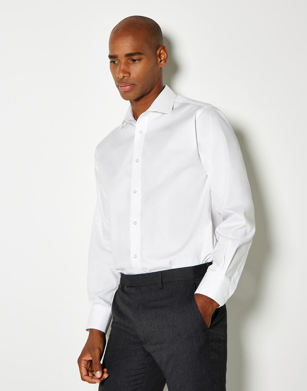 Classic Fit Premium Cutaway Oxford Shirt - Vue 2