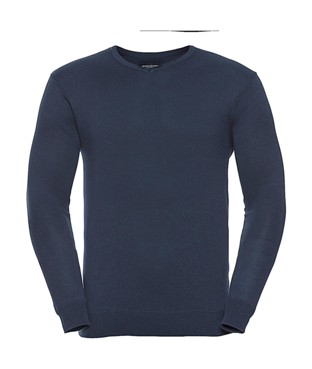 Men's V-Neck Knitted Pullover - Vue 5