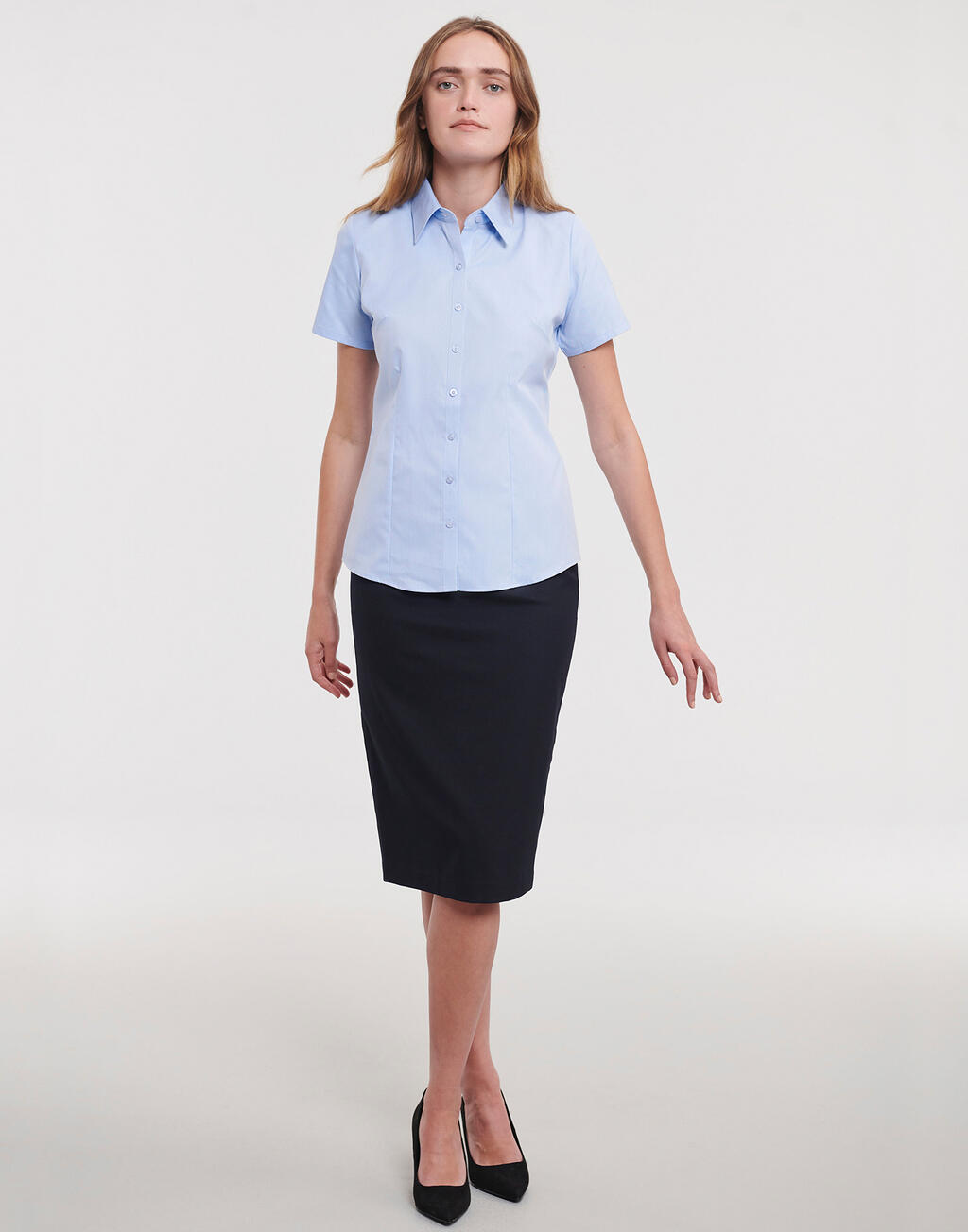 Ladies' Herringbone Shirt - Vue 3