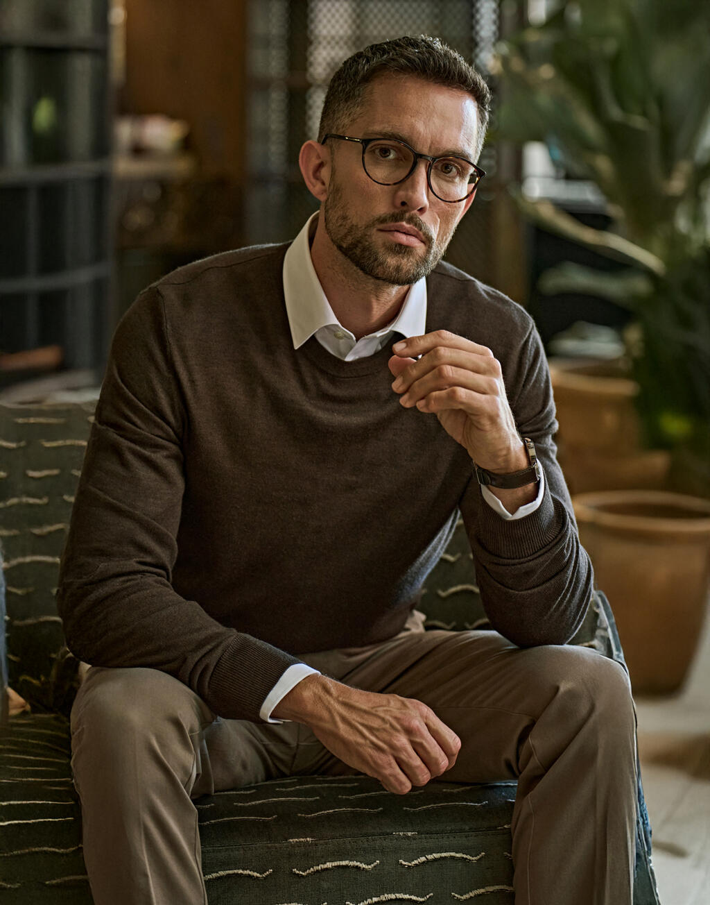 Men's Crew Neck Sweater - Vue 2