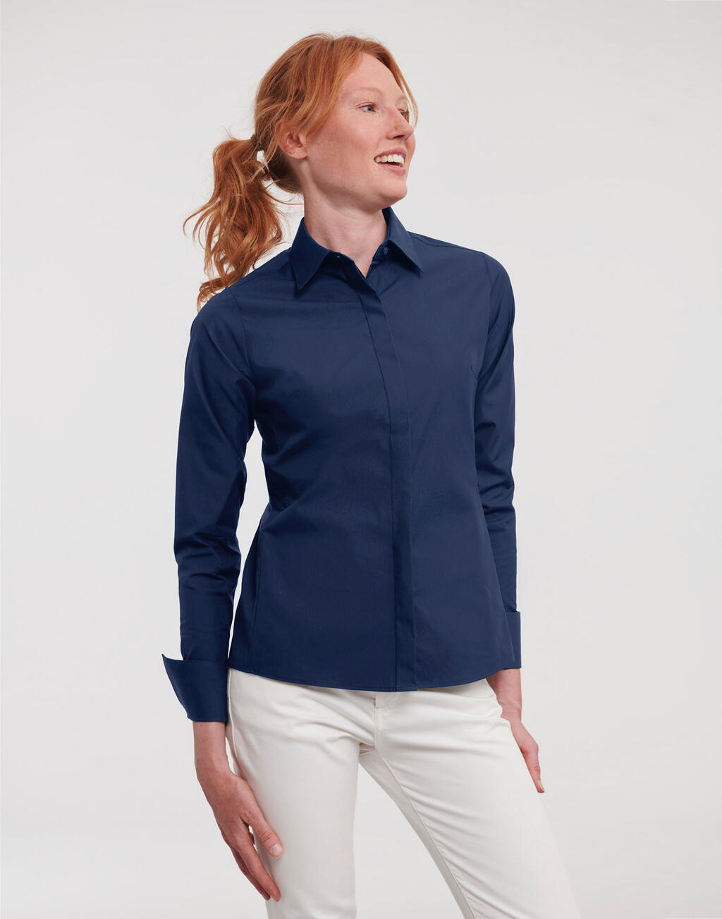 Ladies' LS Ultimate Stretch Shirt - Vue 2