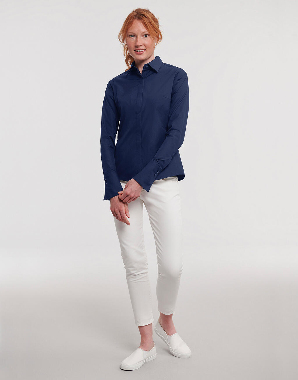 Ladies' LS Ultimate Stretch Shirt - Vue 3