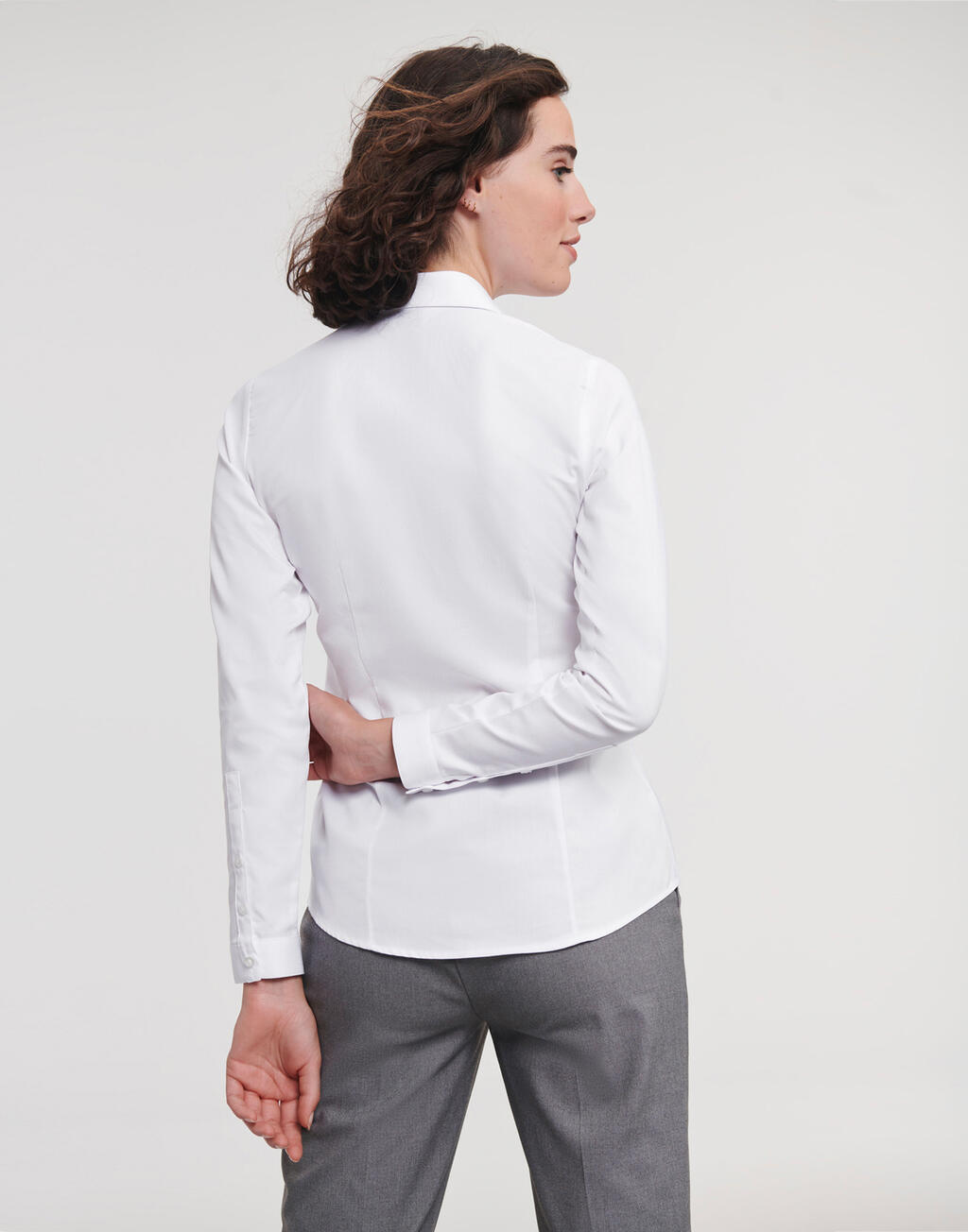Ladies' LS Herringbone Shirt - Vue 4