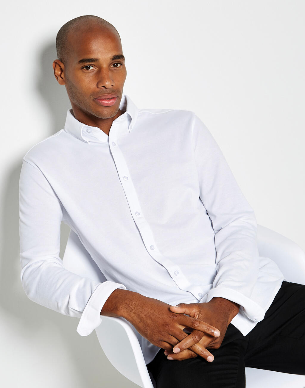 Tailored Fit Superwash® 60º Pique Shirt - Vue 3