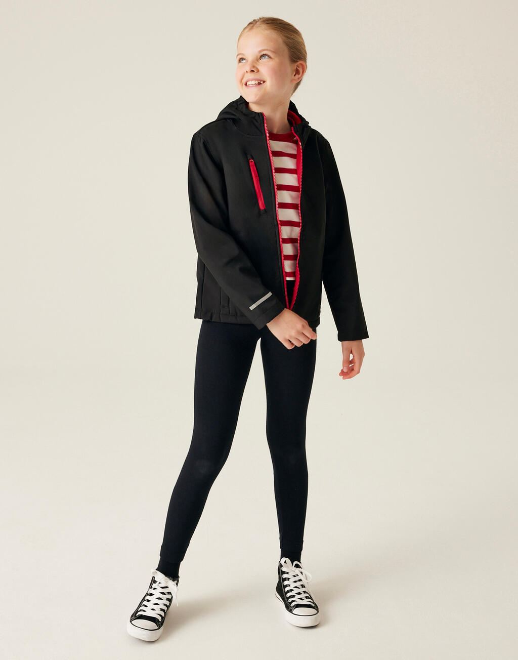 Junior Ablaze 3-Layer Hooded Softshell - Vue 5