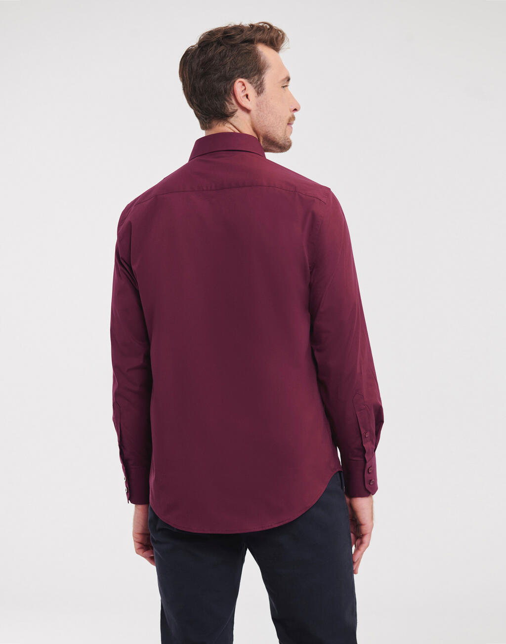 Fitted Long Sleeve Stretch Shirt - Vue 4