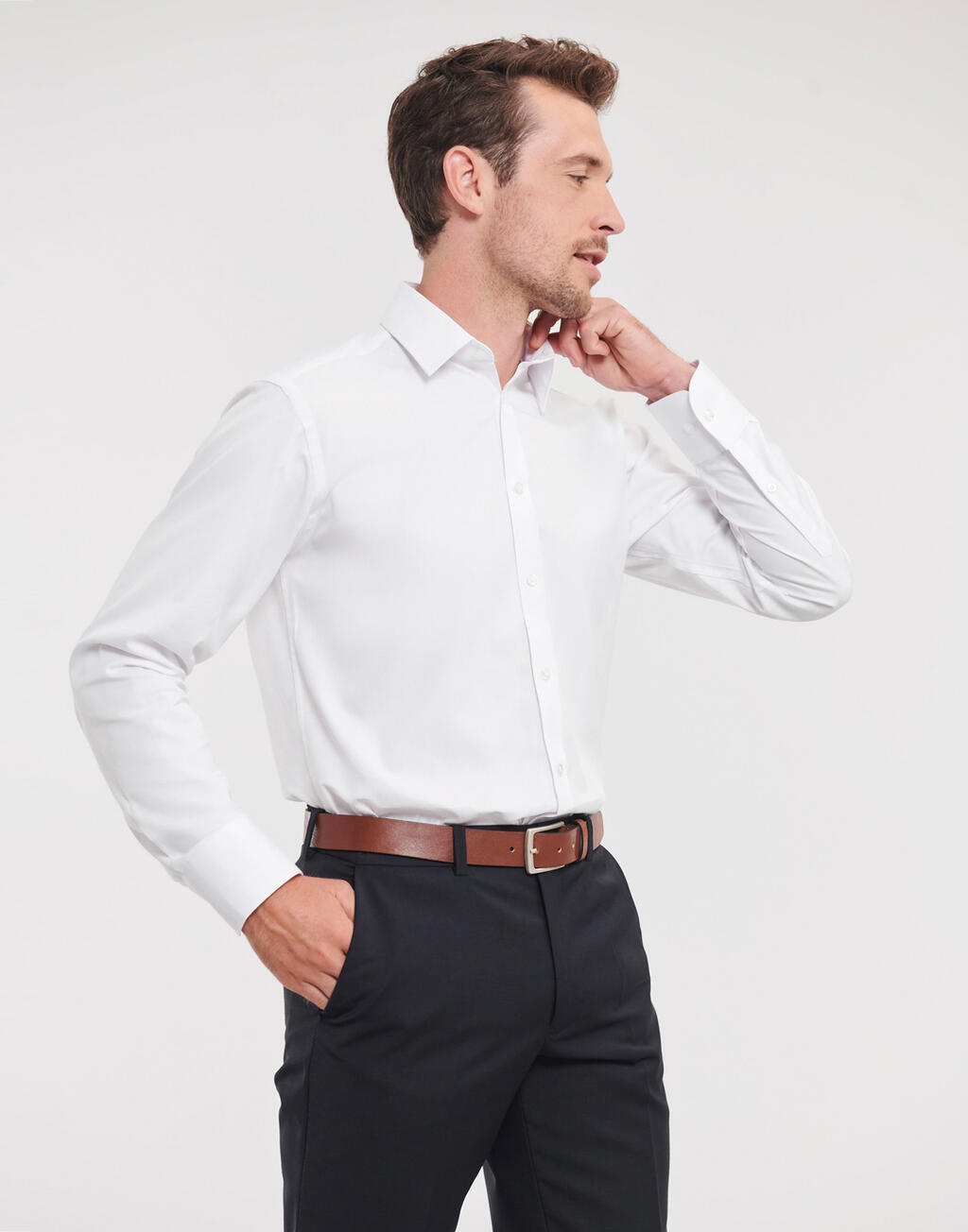 Men's LS Herringbone Shirt - Vue 2