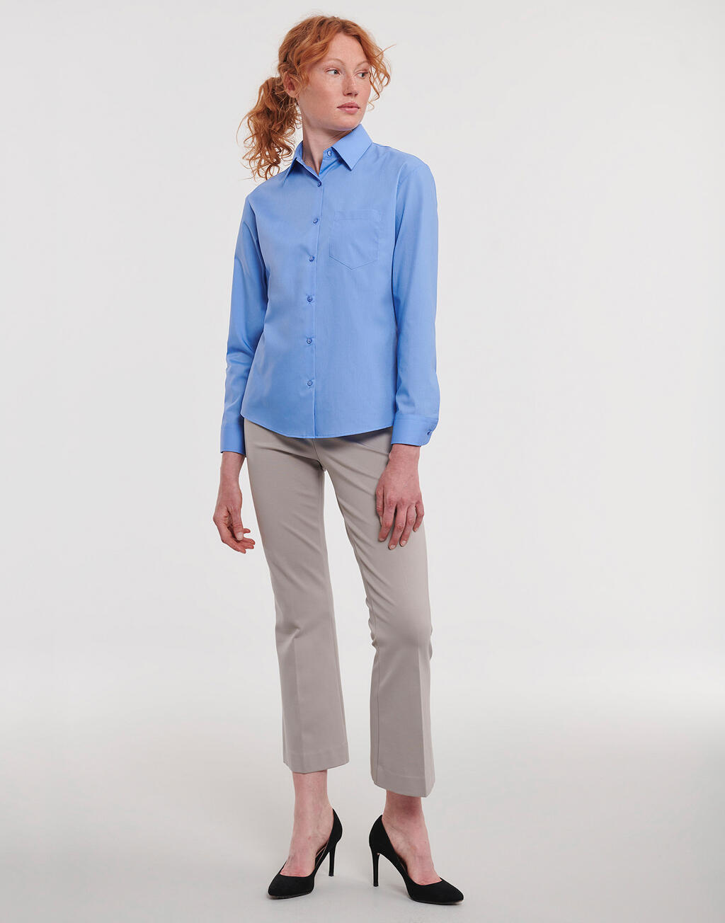 Ladies' LS Poplin Shirt - Vue 3
