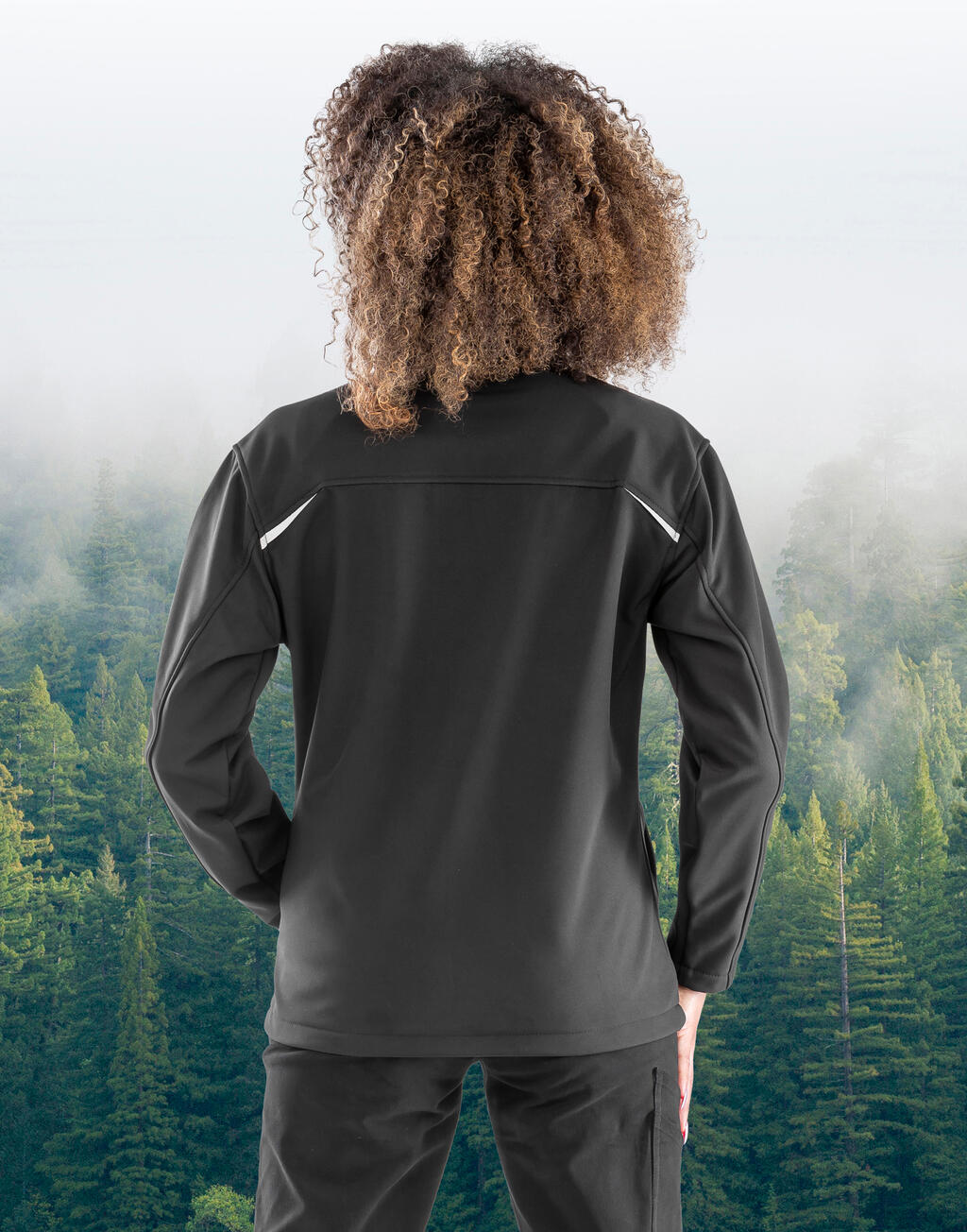 Womens Recycled 3-Layer Printable Softshell Jacket - Vue 2