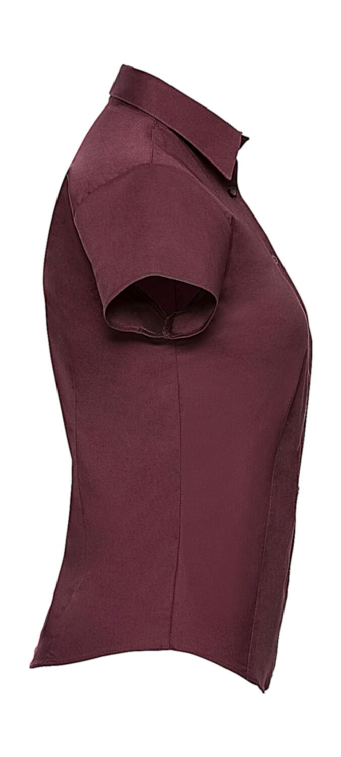 Fitted Short Sleeve Blouse - Vue 4