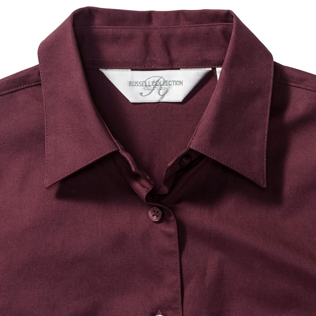 Fitted Short Sleeve Blouse - Vue 5