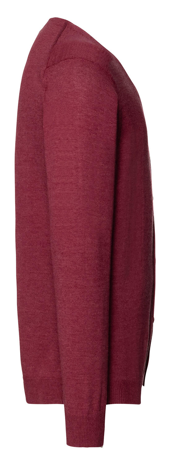 Men's V-Neck Knitted Cardigan - Vue 4