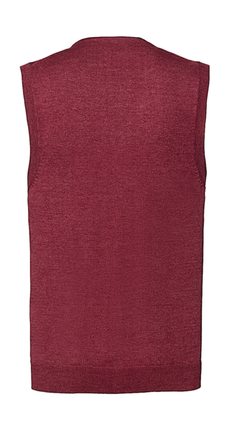 Men's V-Neck Sleeveless Knitted Cardigan - Vue 3