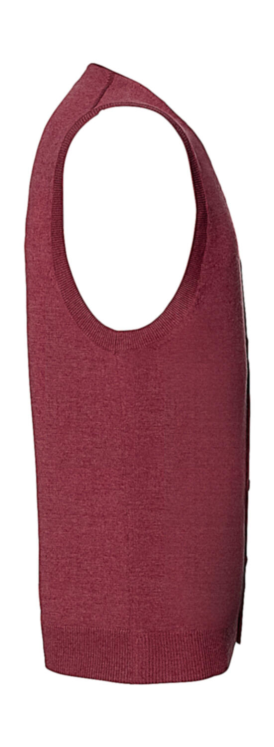 Men's V-Neck Sleeveless Knitted Cardigan - Vue 4