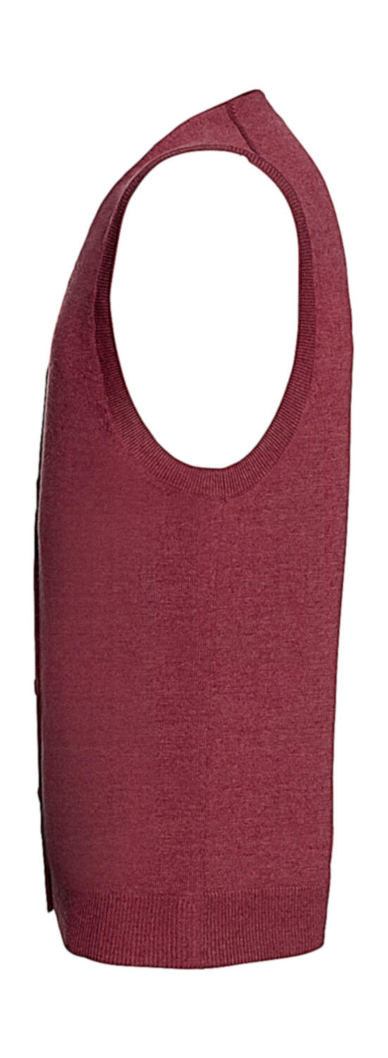 Men's V-Neck Sleeveless Knitted Cardigan - Vue 2