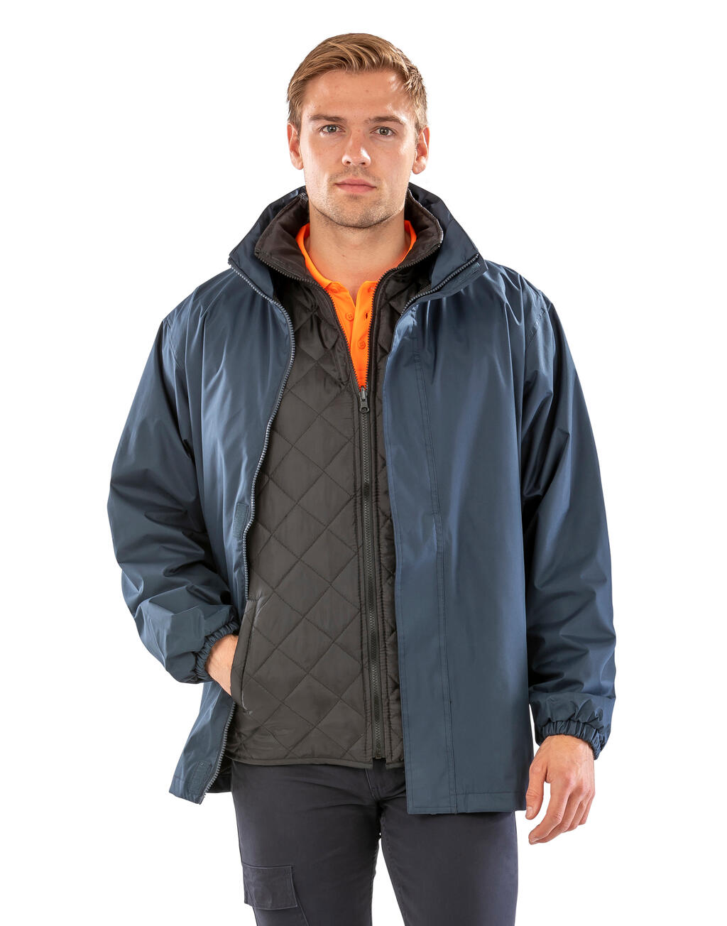 3 in 1 Jacket with quilted Bodywarmer - Vue 2