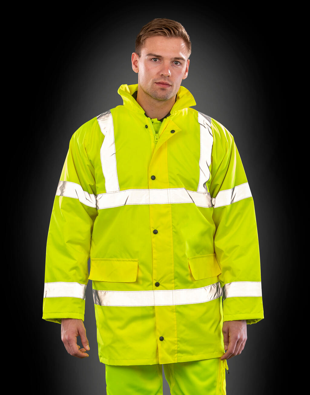 Core Hi-Vis Motorway Coat - Vue 4