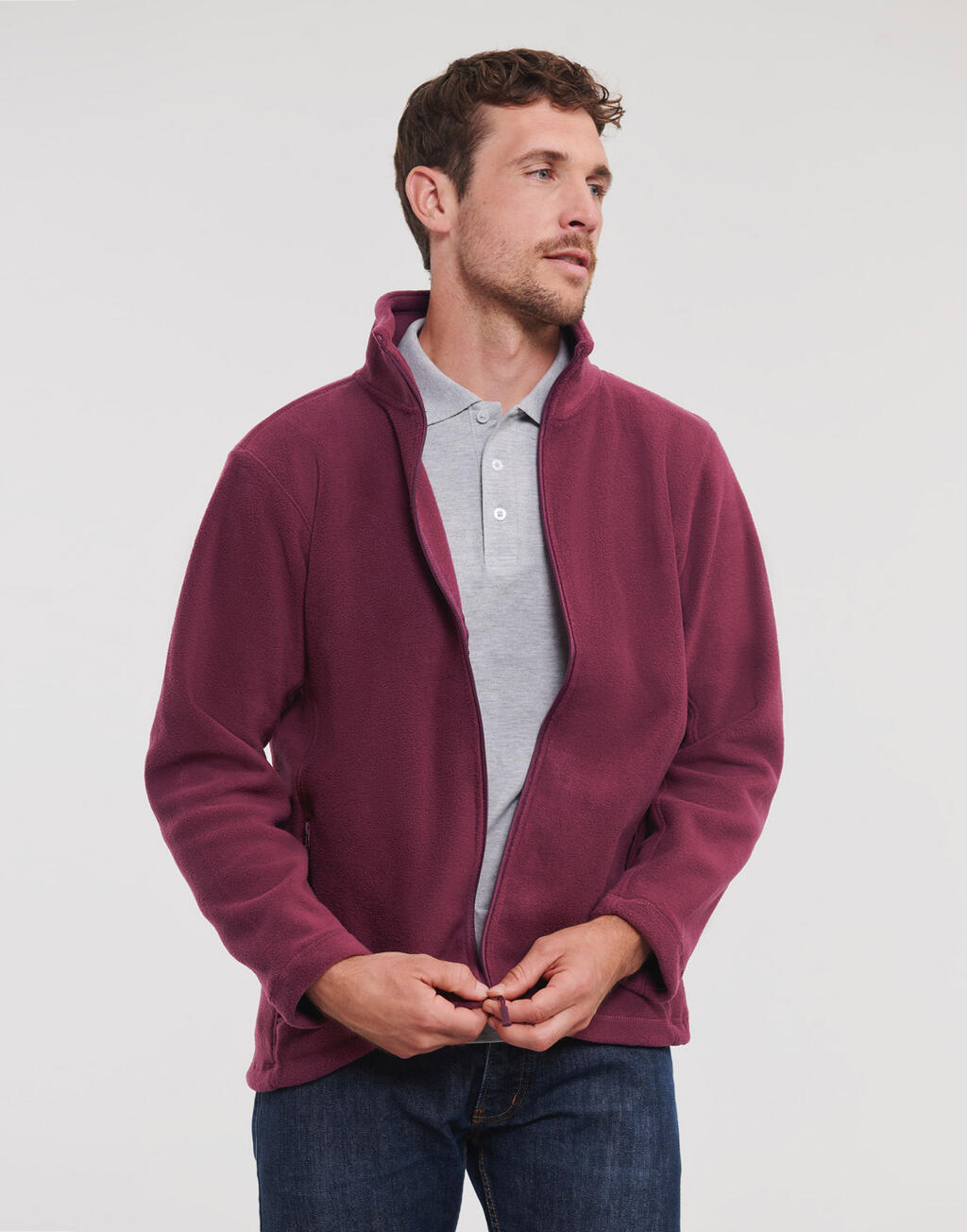 Men's Full Zip Outdoor Fleece - Vue 4
