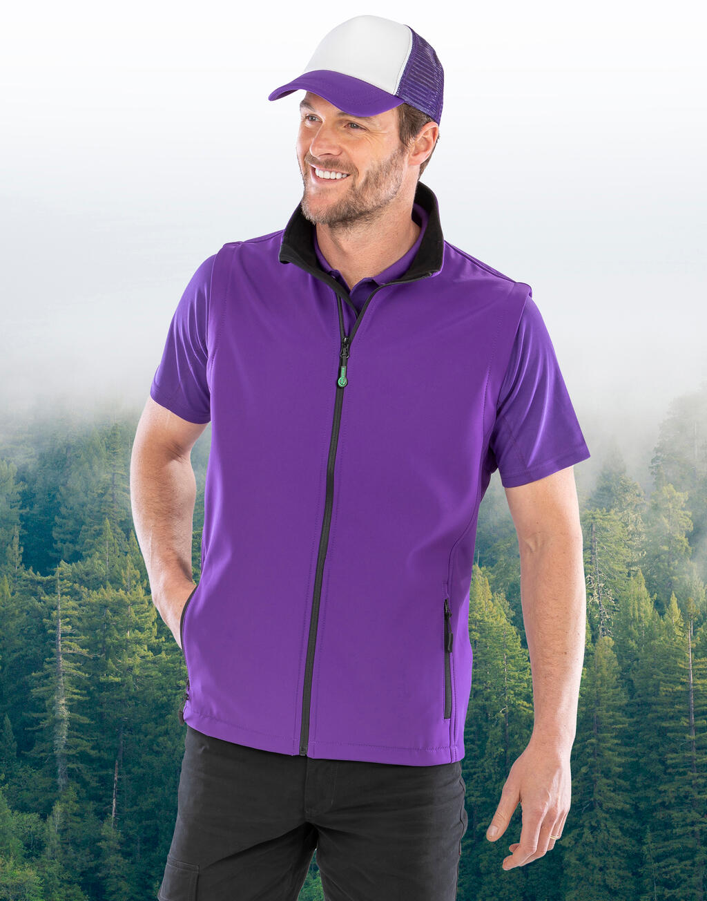 Men's Printable Softshell Bodywarmer - Vue 4