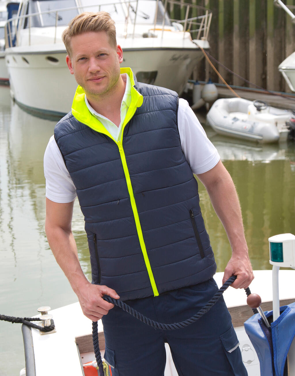 Reversible Soft Padded Safety Gilet - Vue 3