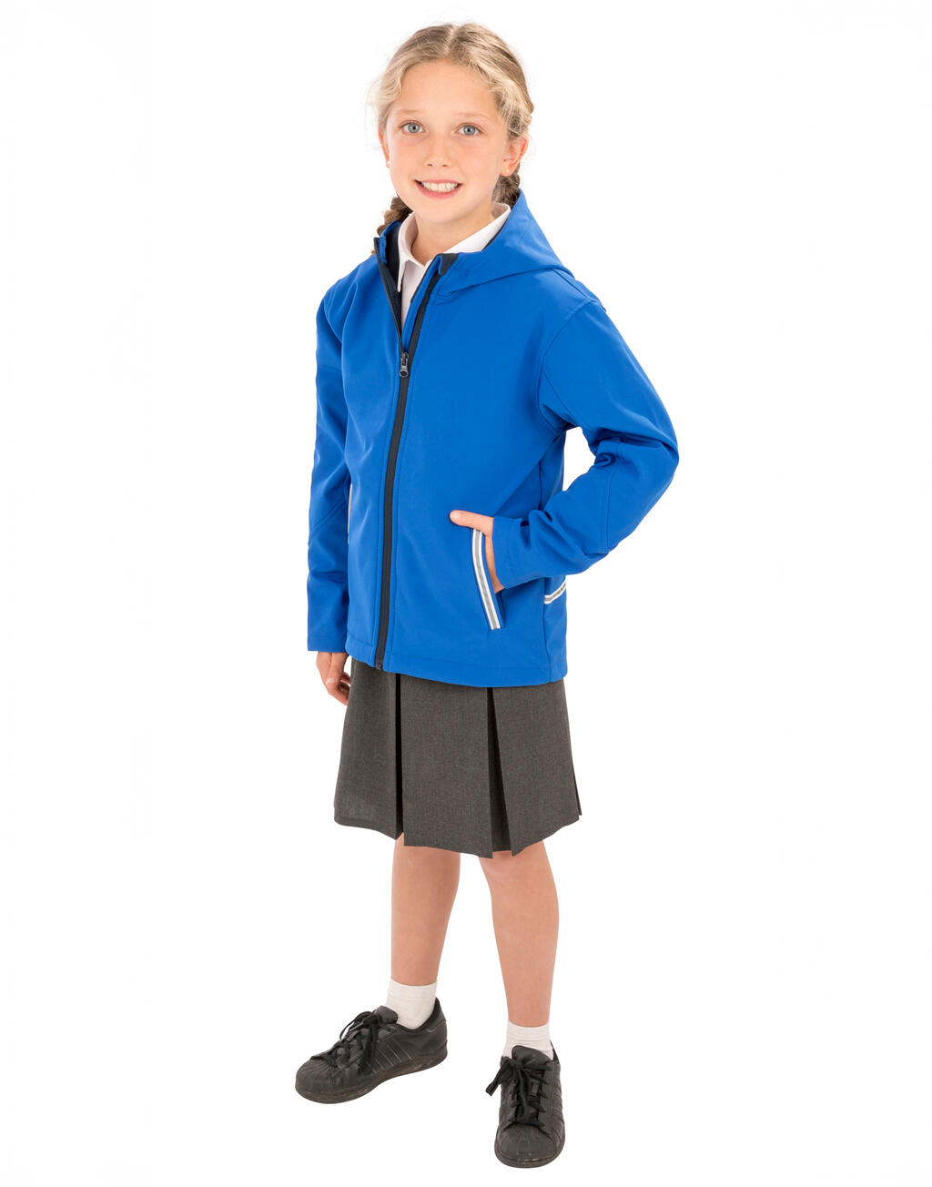 Kids TX Performance Hooded Softshell Jacket - Vue 4