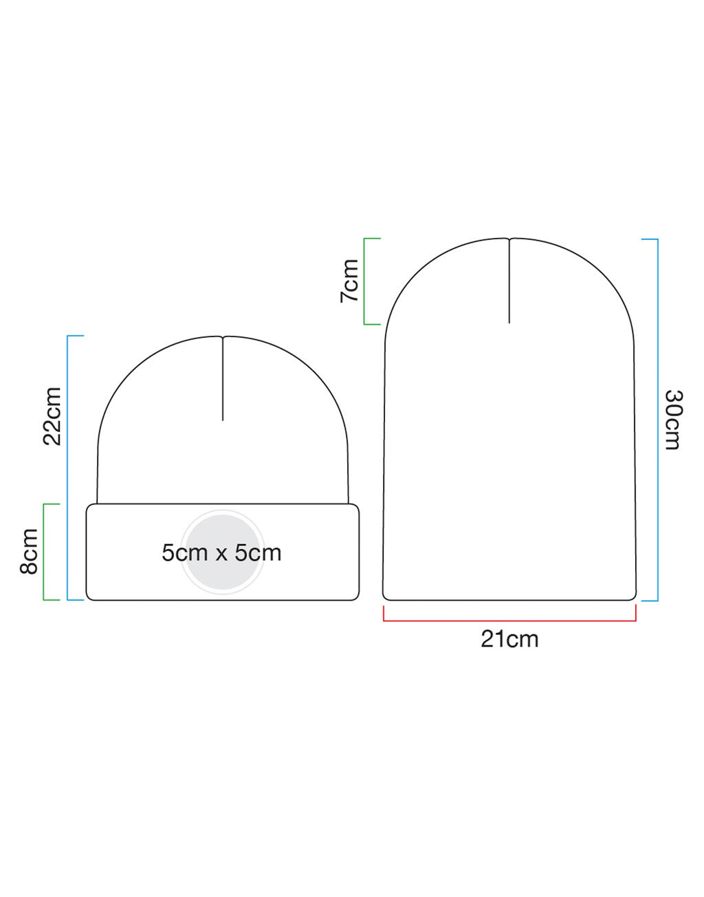 Circular Patch Beanie - Vue 4