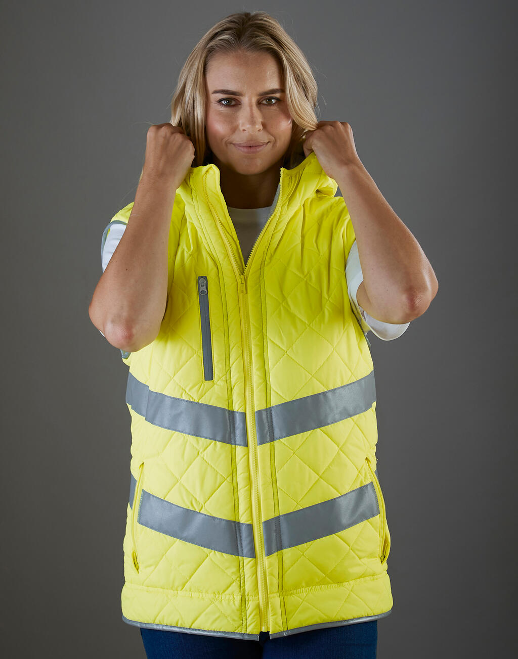 Fluo Kensington Hooded Gilet - Vue 5