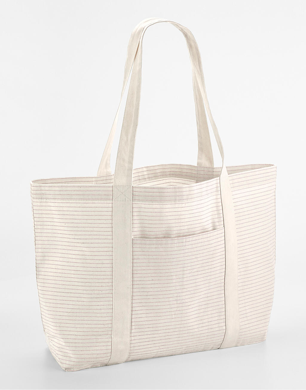 Striped Organic Cotton Shopper - Vue 5