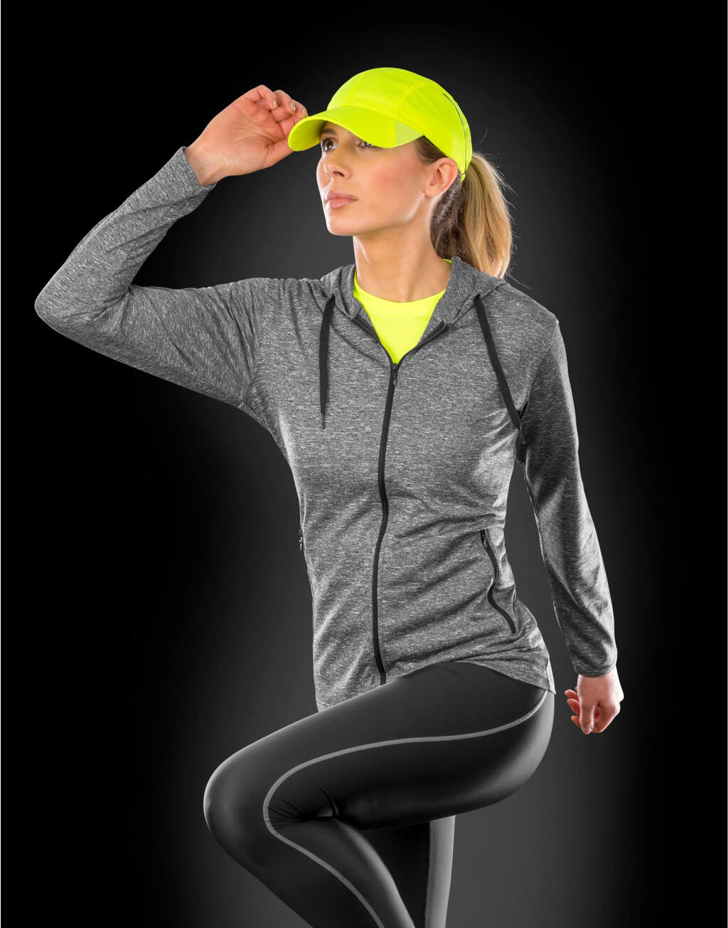 Women's Hooded Tee-Jacket - Vue 4