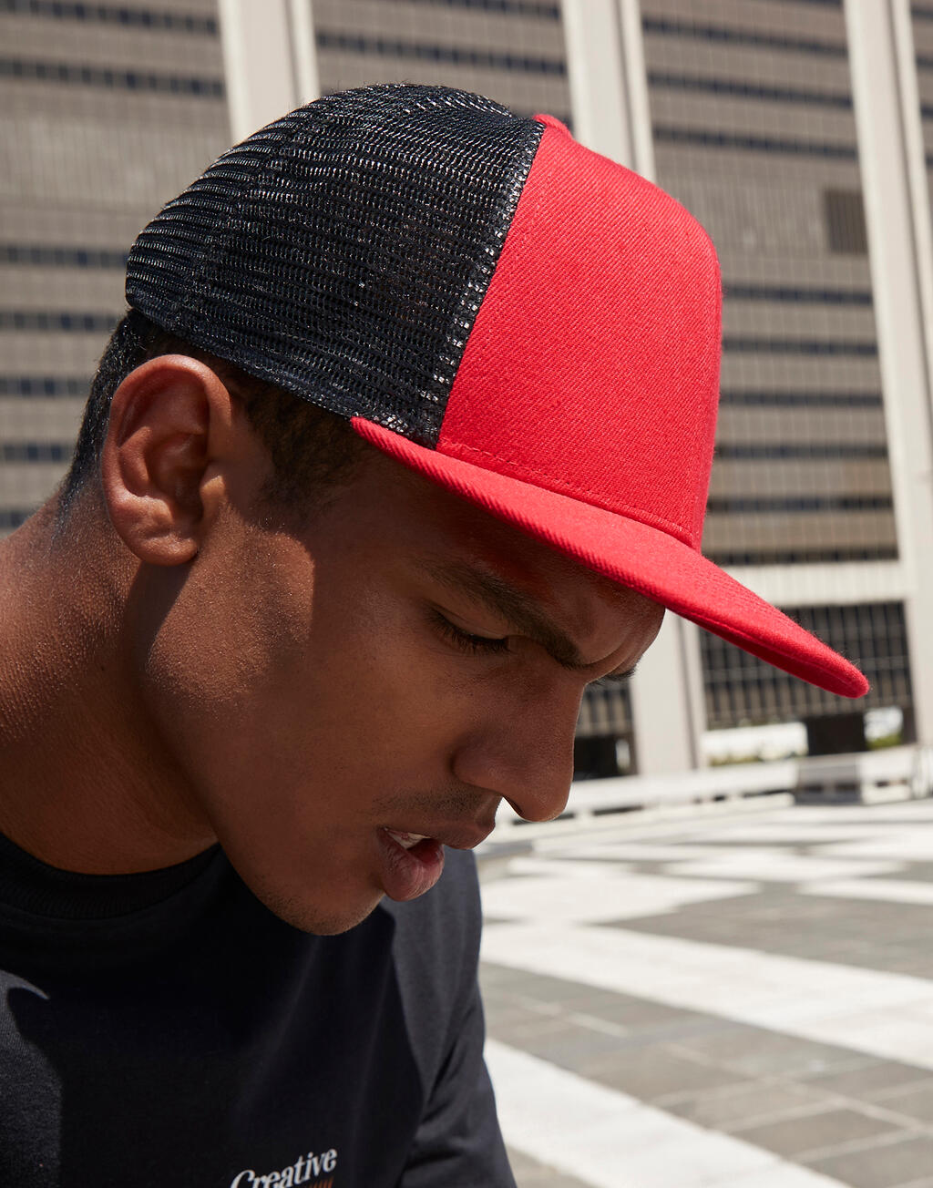 Original Flat Peak 6 Panel Trucker - Vue 3