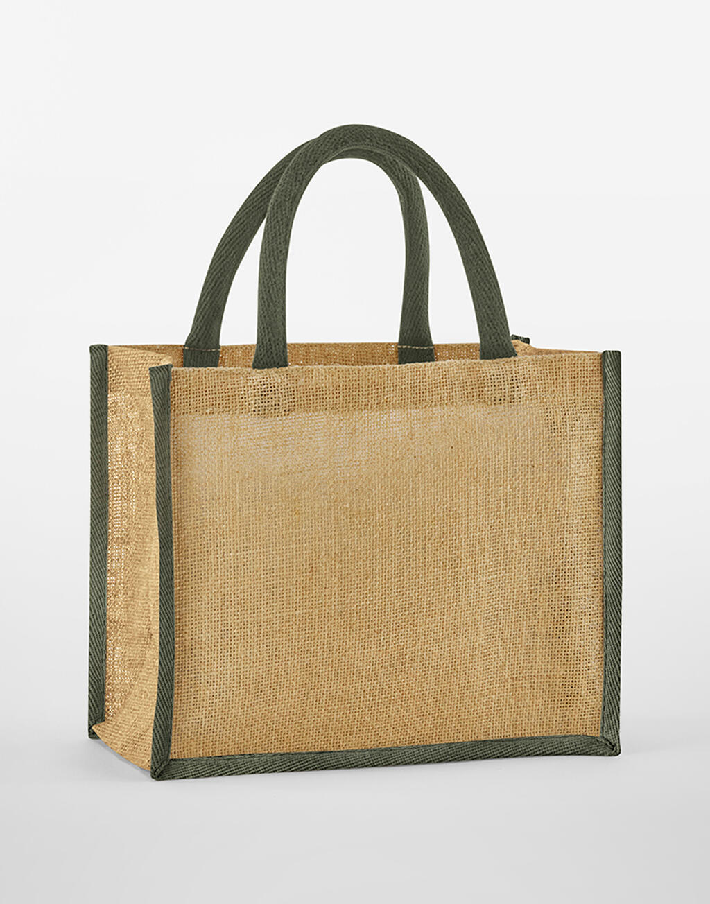 Natural Starched Jute Midi Tote - Vue 4