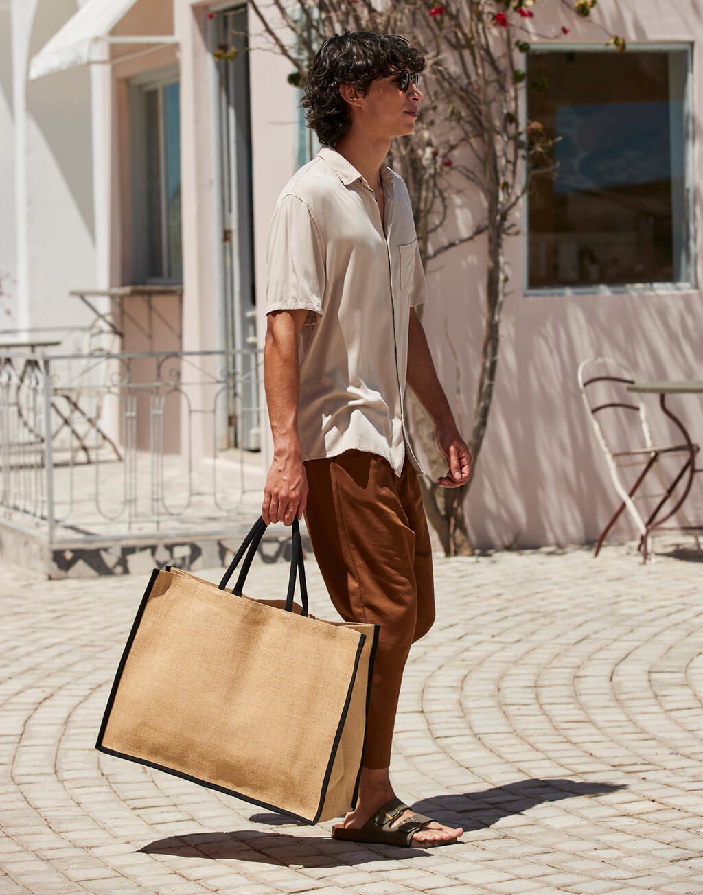 Natural Starched Jute Market Shopper - Vue 3
