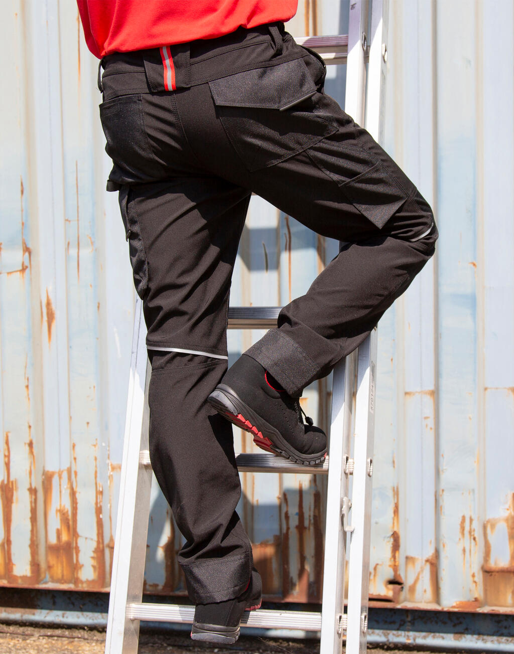 Slim Softshell Work Trousers - Vue 4