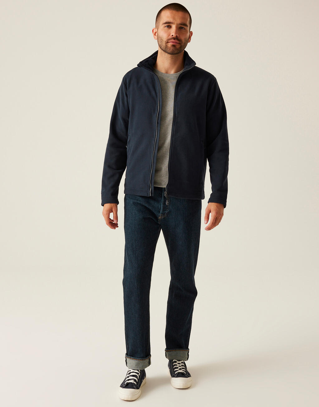 Honestly Made Recycled Full Zip Microfleece - Vue 4
