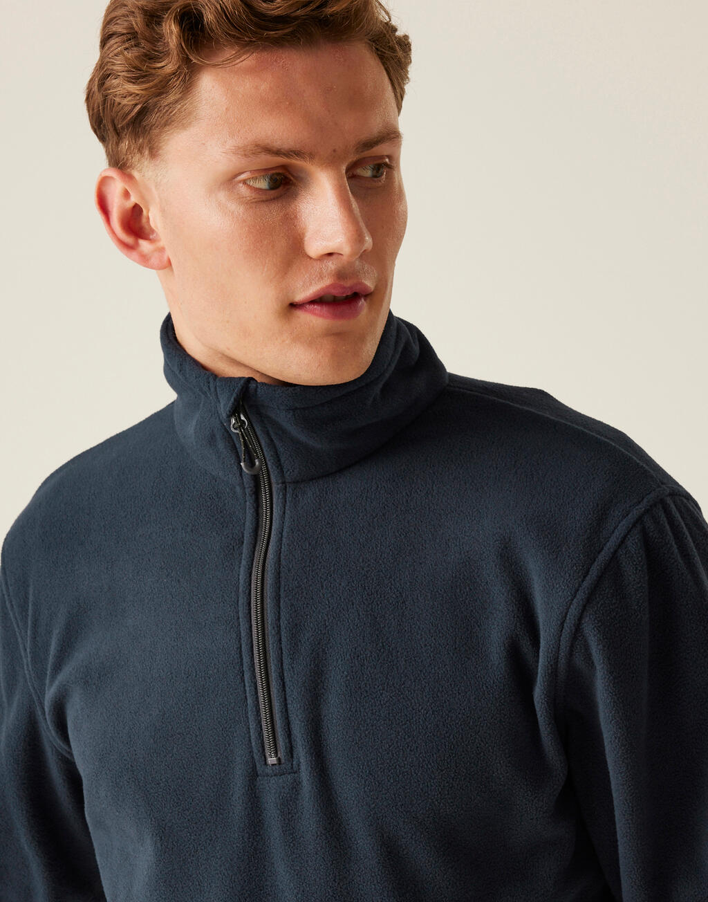 Honestly Made Recycled Half Zip Fleece - Vue 5