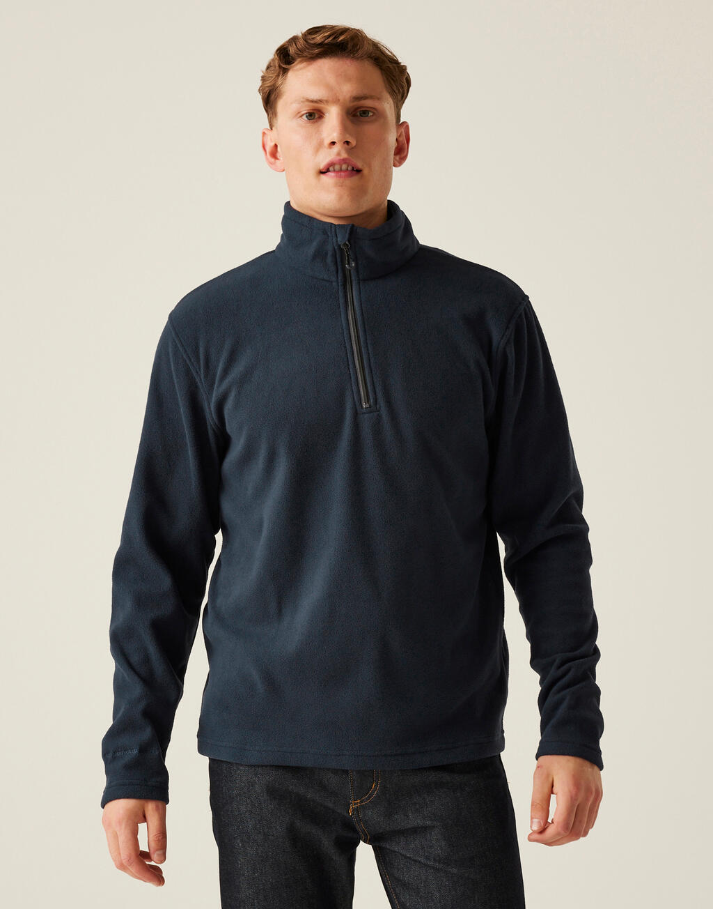 Honestly Made Recycled Half Zip Fleece - Vue 2
