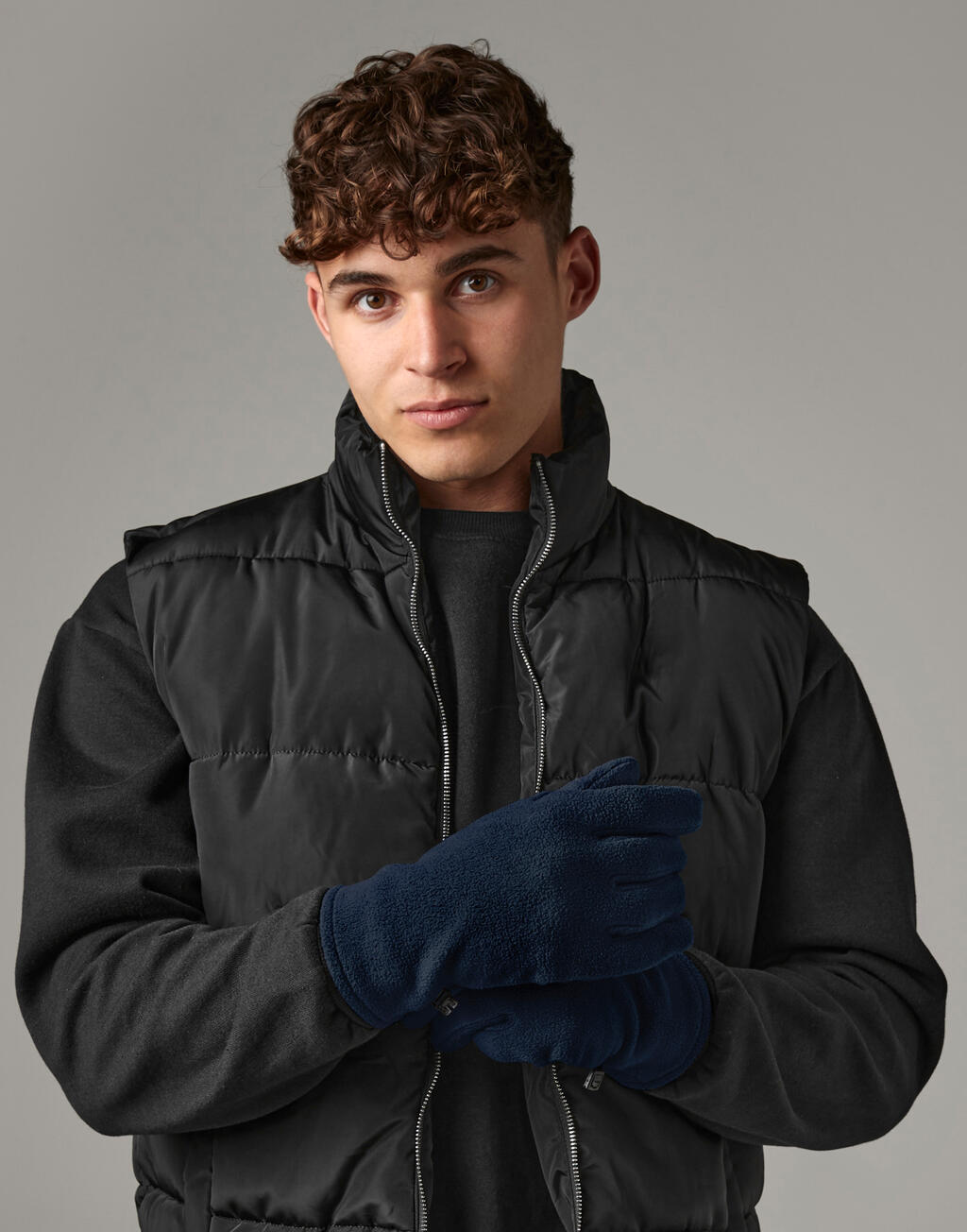 Recycled Fleece Gloves - Vue 2