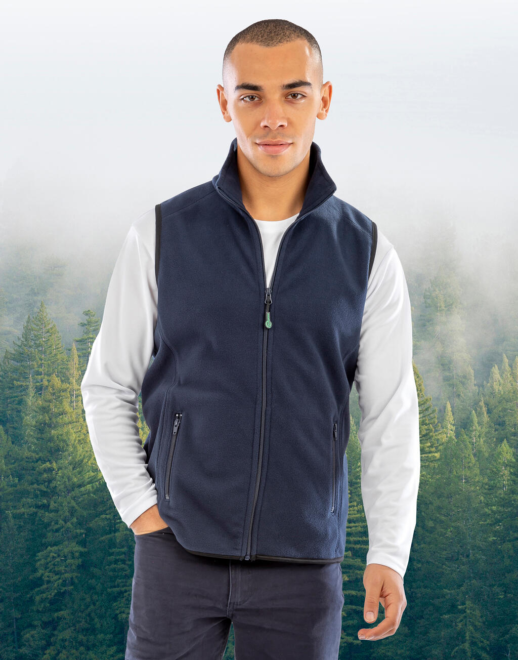 Recycled Fleece Polarthermic Bodywarmer - Vue 5