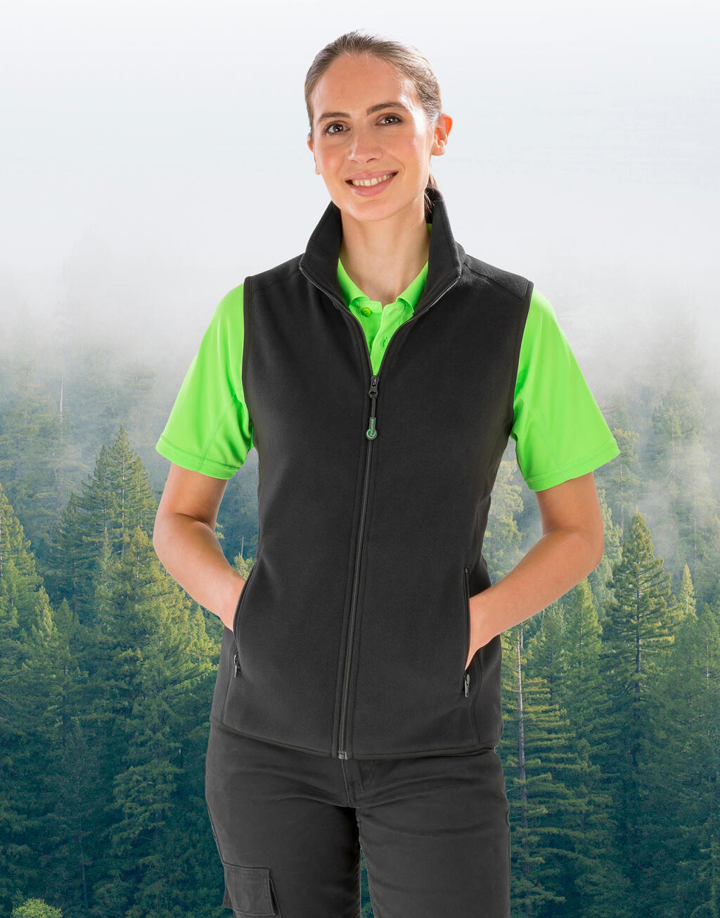 Recycled Fleece Polarthermic Bodywarmer - Vue 2