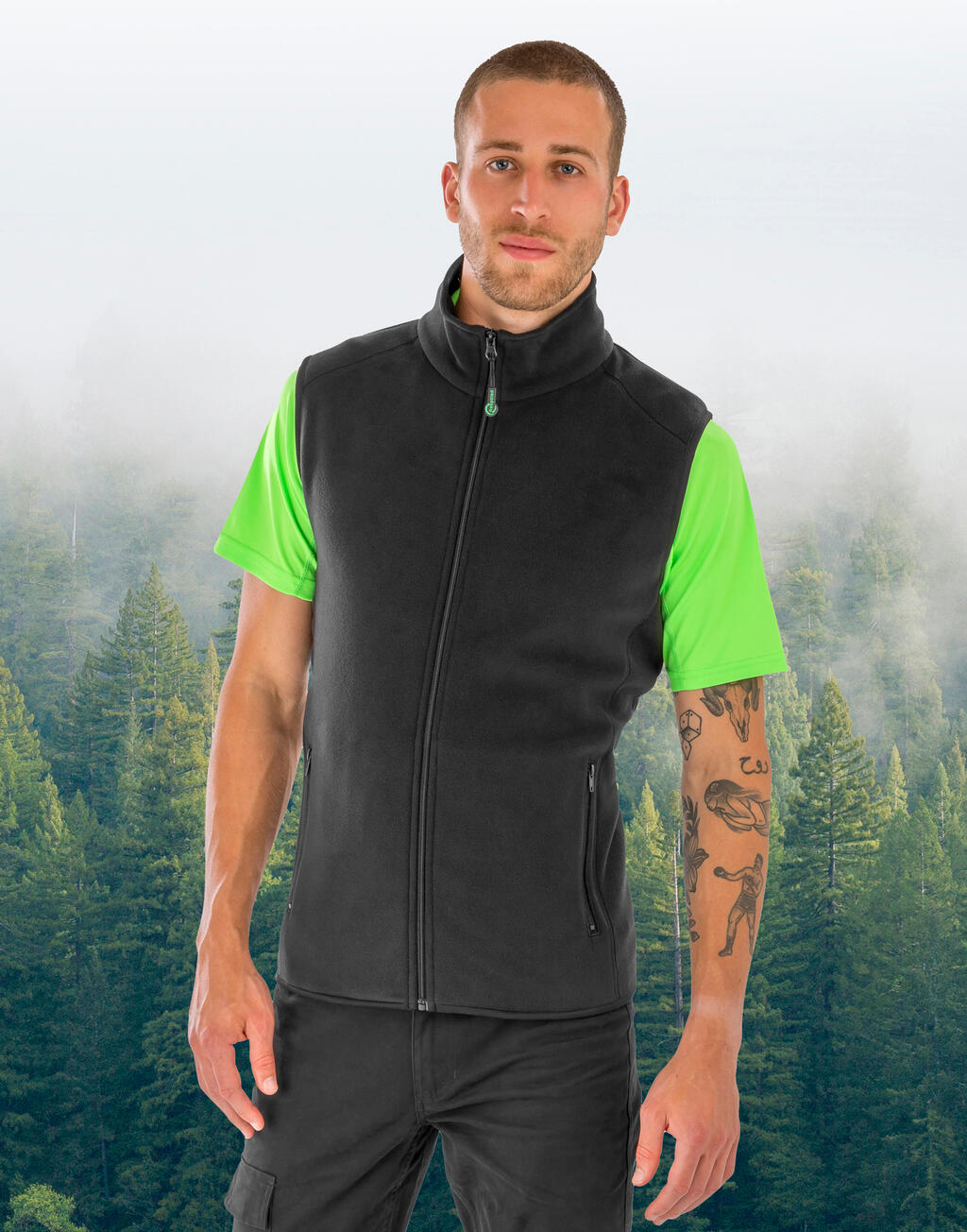 Recycled Fleece Polarthermic Bodywarmer - Vue 3