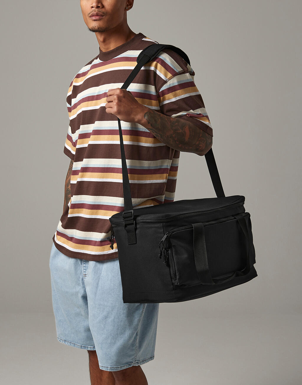 Recycled Large Cooler Shoulder Bag - Vue 2