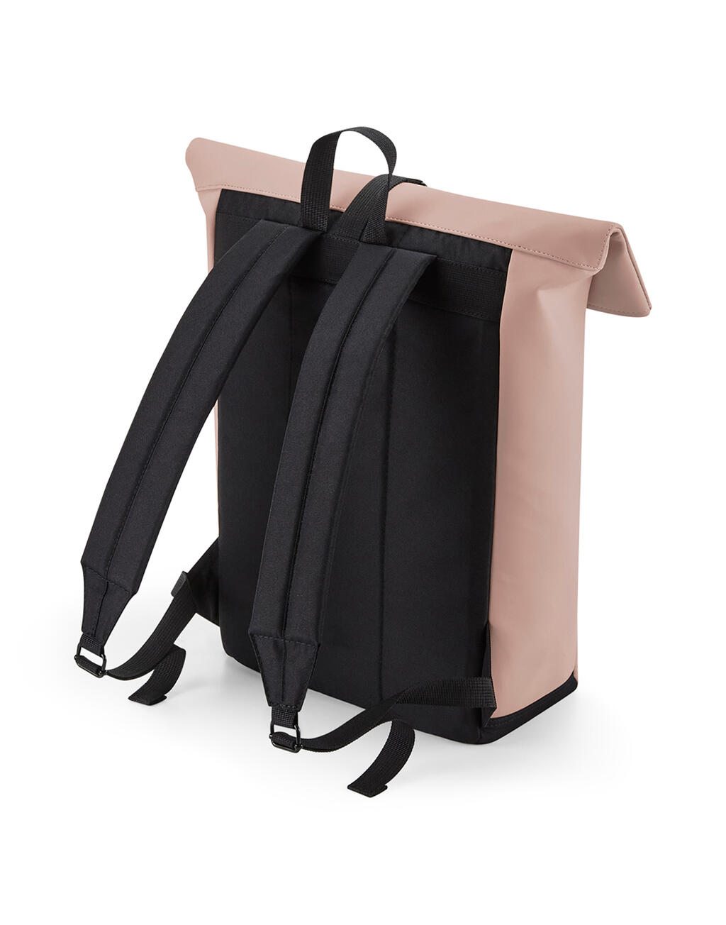 Matte PU Rolltop Backpack - Vue 5