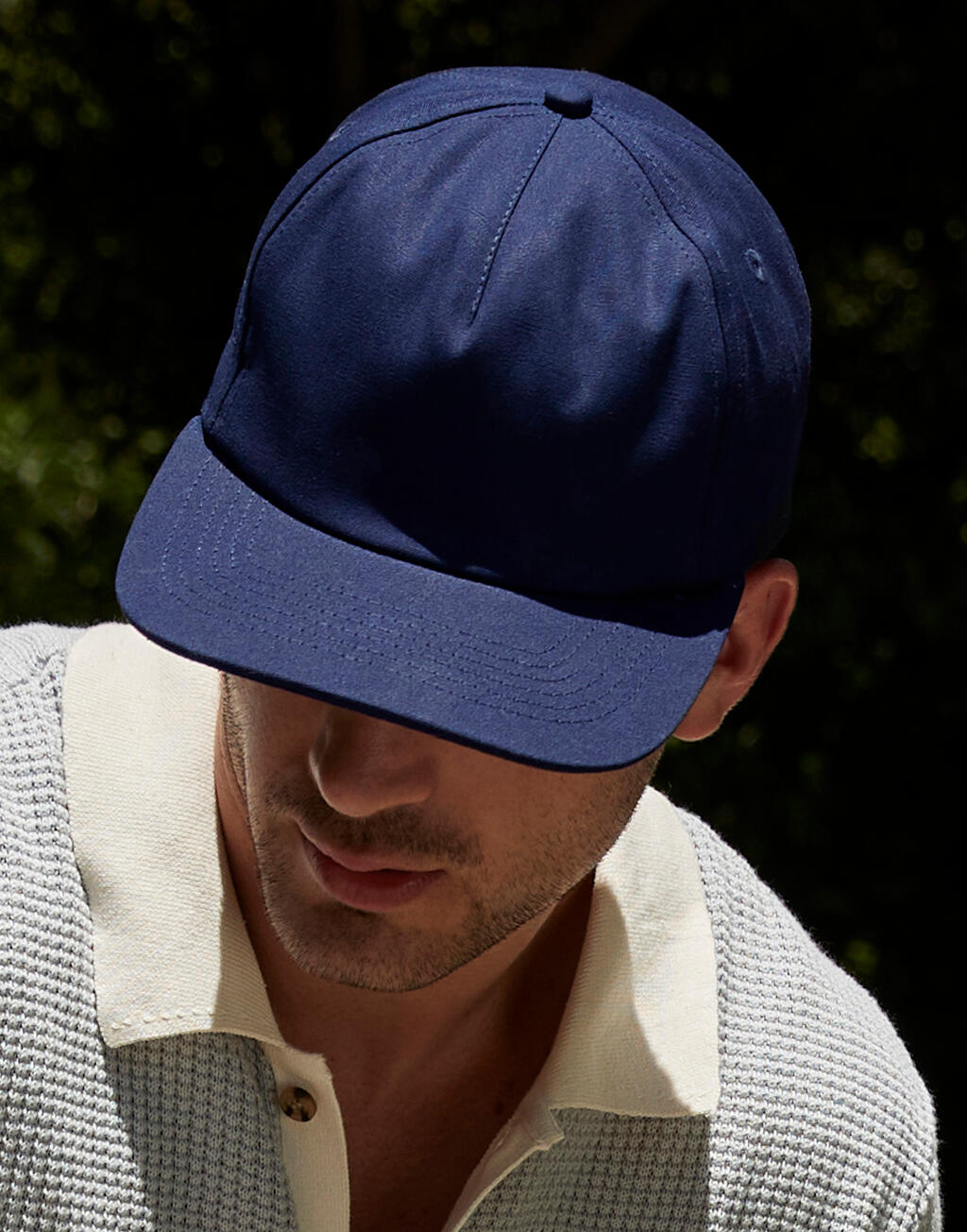 Organic Cotton Unstructured 5 Panel Cap - Vue 2