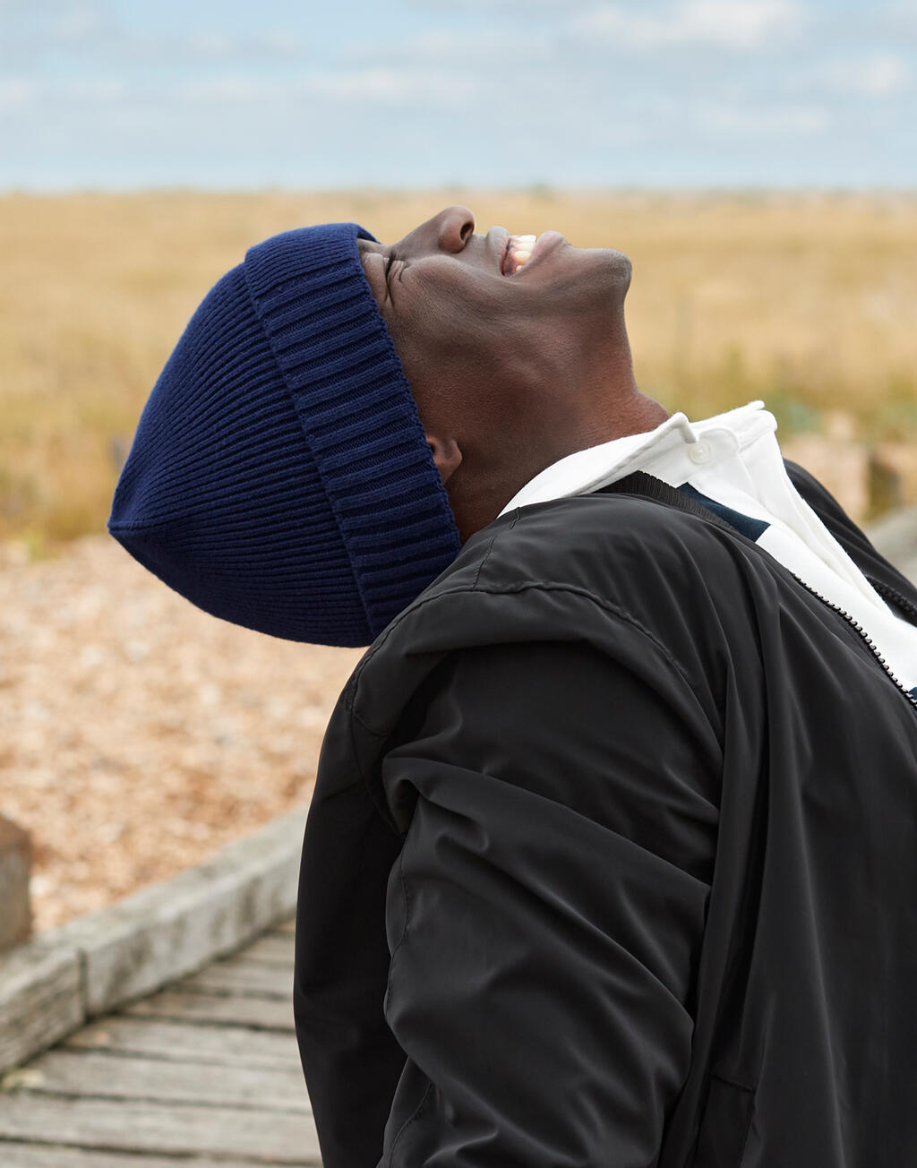 Organic Cotton Engineered Patch Beanie - Vue 4