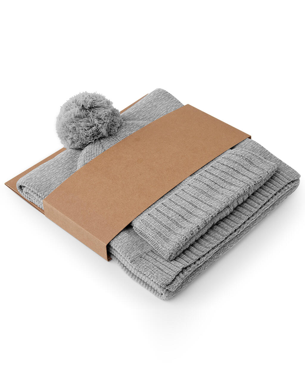 Knitted Scarf and Beanie Gift Set - Vue 5