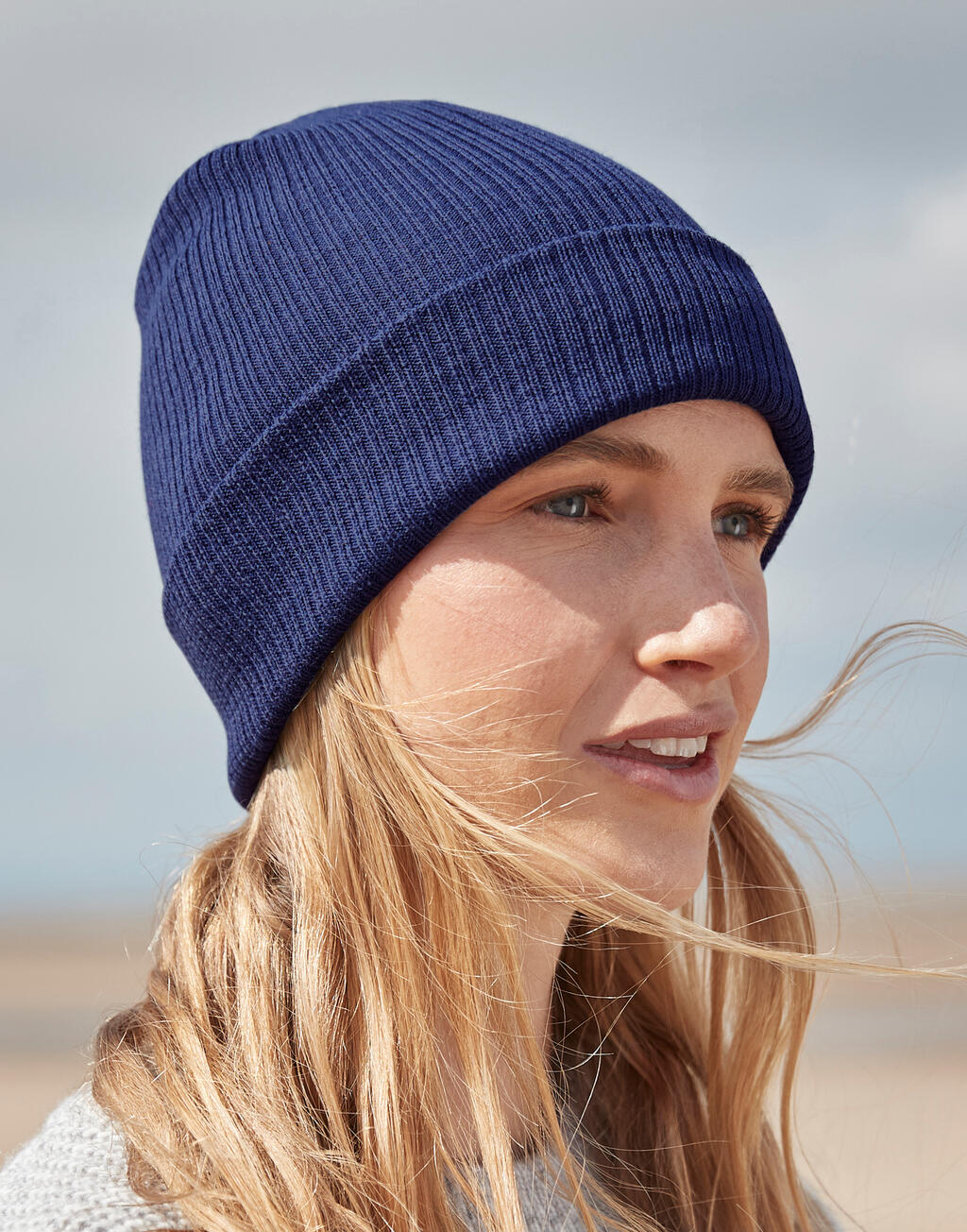 Organic Cotton Fine Knit Beanie - Vue 2