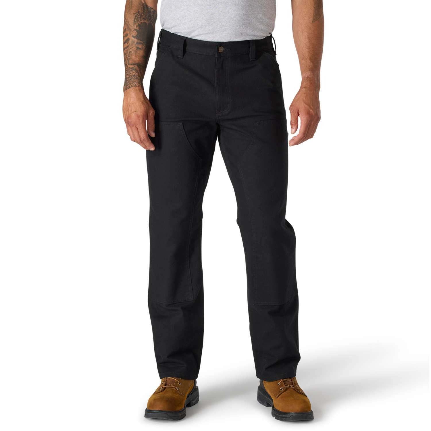 Relaxed Straight Rugged Flex™ Duck Double-Front Dungaree - Vue 4