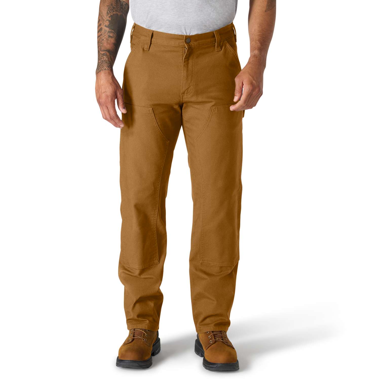 Relaxed Straight Rugged Flex™ Duck Double-Front Dungaree - Vue 2